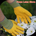 SRSAFETY 13G gestrickte Nylon-Liner beschichtete Latex-Handschuhe gelb / man&#39;s Arbeitshandschuhe mit hoher Qualität